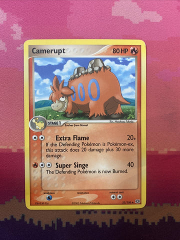 Pokemon Card Camerupt EX Emerald Uncommon 23/106 Near Mint