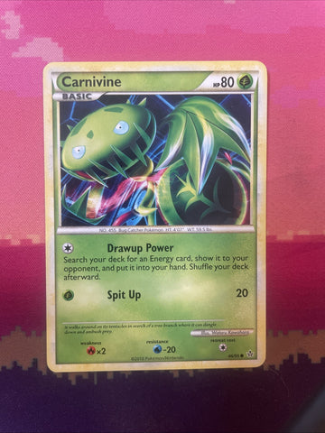 Pokemon Card Carnivine Unleashed Common 46/95 NM