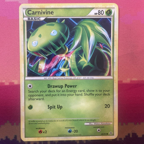 Pokemon Card Carnivine Unleashed Common 46/95 NM