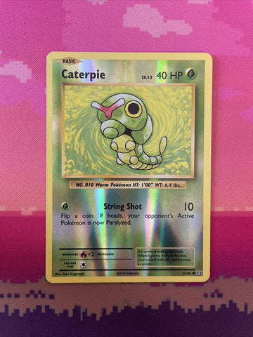 Pokemon Card Caterpie Evolutions Reverse Holo 3/108 Near Mint
