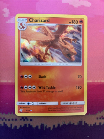Pokemon Card Charizard Detective Pikachu Holo 5/18 Near Mint