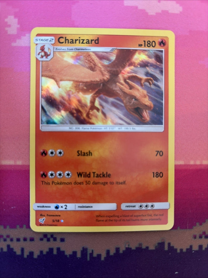 Pokemon Card Charizard Detective Pikachu Holo 5/18 Near Mint