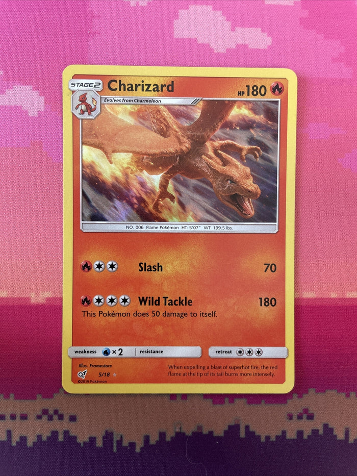 Pokemon Card Charizard Detective Pikachu Holo Rare 5/18 Near Mint