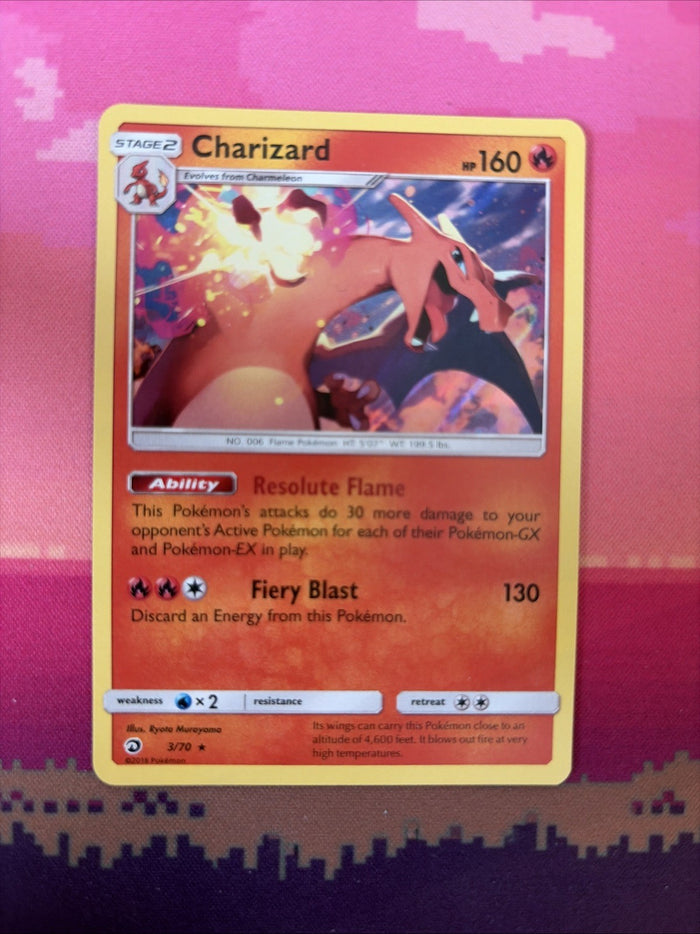 Pokemon Card Charizard Dragon Majesty Holo 3/70 Near Mint