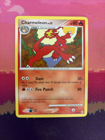 Pokemon Card Charmeleon Arceus Uncommon 35/99 Near Mint