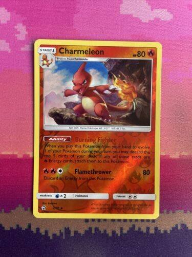 Pokemon Card Charmeleon Dragon Majesty Reverse Holo Uncommon 2/70 Near Mint