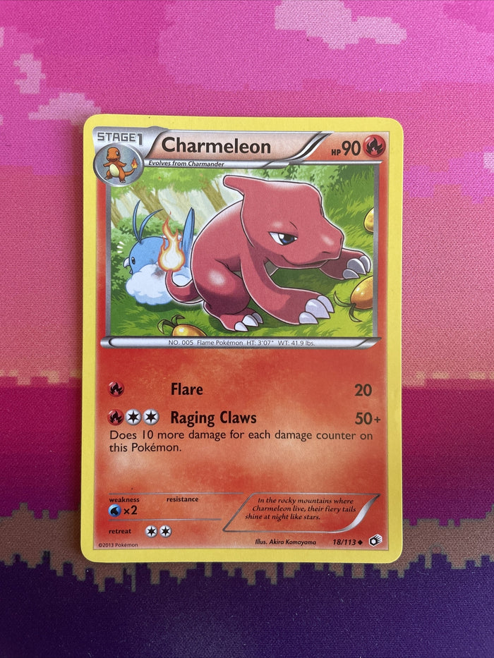 Pokemon Card Charmeleon Legendary Treasures Uncommon 18/113 Near Mint