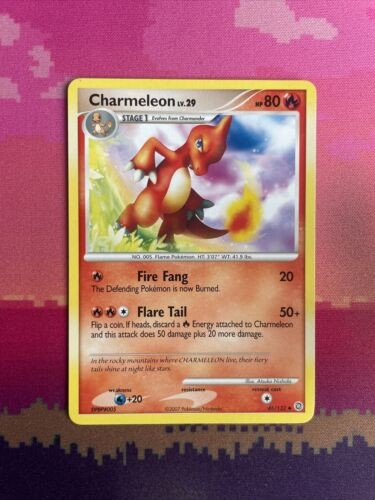 Pokemon Card Charmeleon Secret Wonders Uncommon 46/132 Near Mint