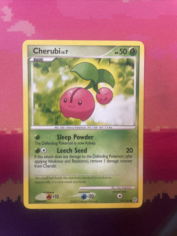 Pokemon Card Cherubi Diamond & Pearl Common 75/130 Near Mint
