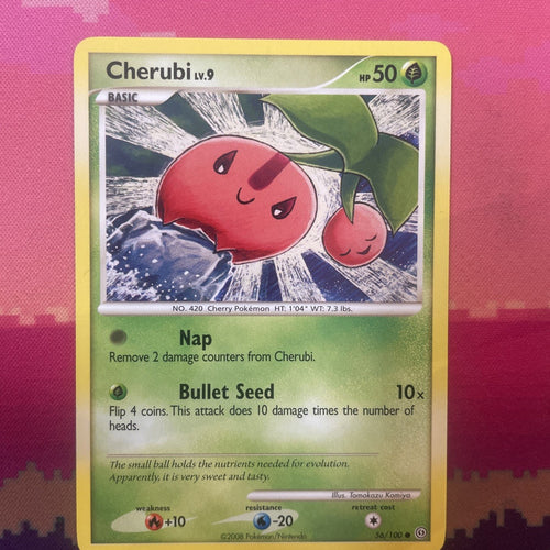 Pokemon Card Cherubi Stomfront Common 56/100 Near Mint