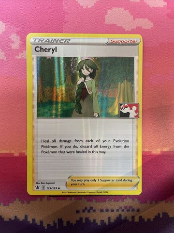 Pokemon Card Cheryl Prize Pack Holo 123/163 Near Mint