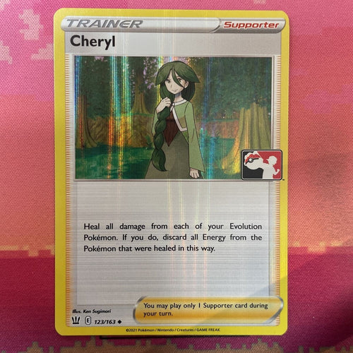 Pokemon Card Cheryl Prize Pack Holo 123/163 Near Mint