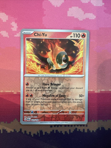 Pokemon Card Chi-Yu Paradox Rift Reverse Holo Rare 029/182 Near Mint