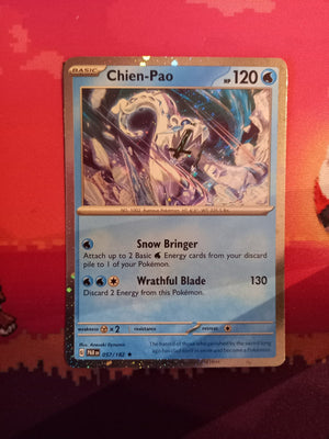 Pokemon Card Chien-Pao Paradox Rift Cosmo Holo Rare 057/182 Near Mint