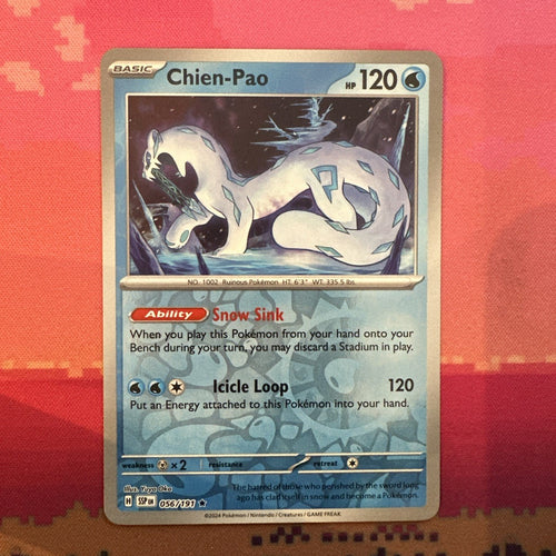 Pokemon Card Chien-Pao Surging Sparks Reverse Holo Rare 056/191 Near Mint