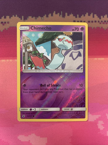 Pokemon Card Chimecho Crimson Invasion Reverse Holo 43/111 Near Mint