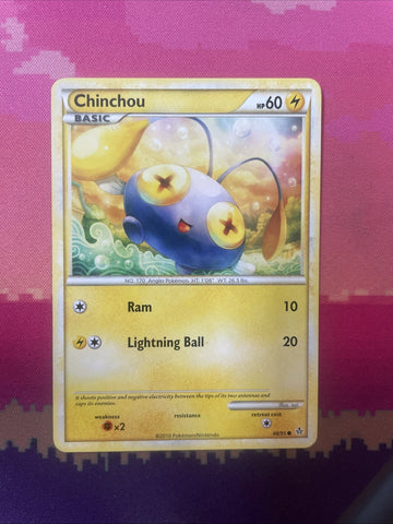 Pokemon Card Chinchou Unleashed Common 48/95 NM
