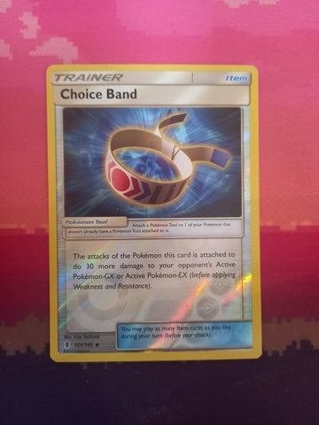 Pokemon card Choice Band 121/145 Reverse Holo Guardians Rising Near Mint