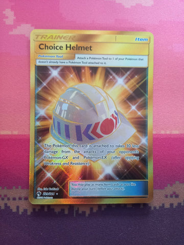Pokemon Card Choice Helmet 229/214 Secret Rare Lost Thunder Near Mint