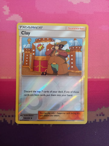 Pokemon Card Clay Cosmic Eclipse Reverse Holo 188/236 Near Mint