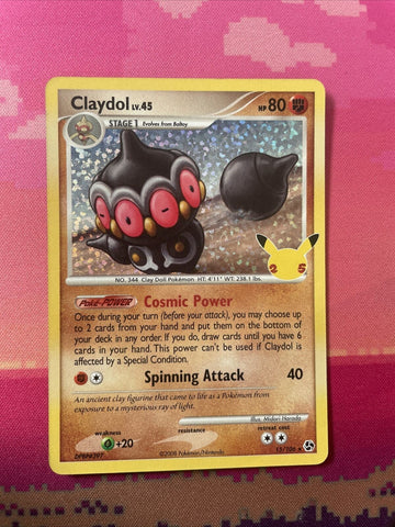 Pokemon Card Claydol Celebrations Holo Rare 15/106 Near Mint