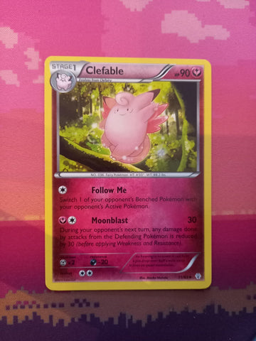 Pokemon Card Clefable Generations Uncommon 51/83 Near Mint