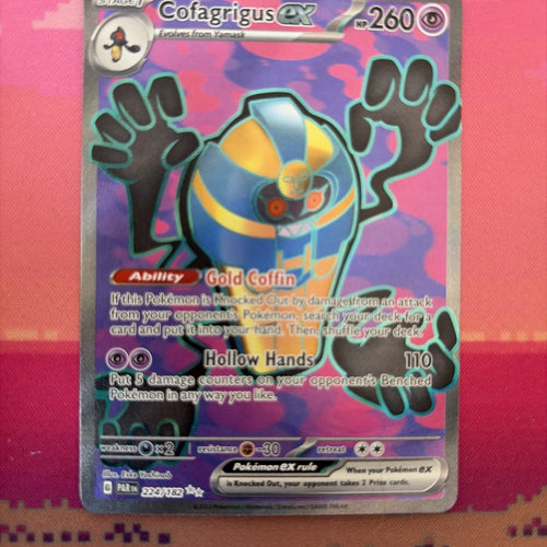 Pokemon Card Cofagrigus EX Paradox Rift 224/182 Near Mint