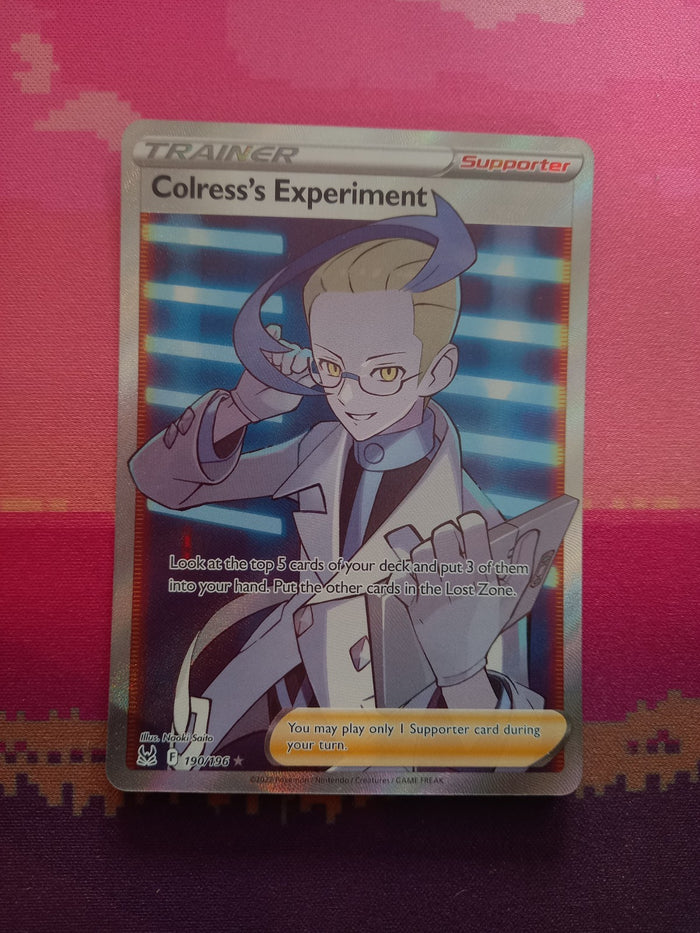 Pokemon Card Colress's Experiment 190/196 Ultra Rare Lost Origin Near Mint