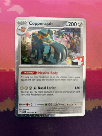 Pokemon Card Copperajah Prize Pack Cosmo Holo Rare 042/064 Near Mint