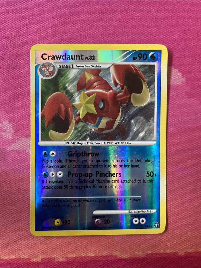 Pokemon Card Crawdaunt EX Legends Awakened Reverse Holo Rare 22/146 Near Mint