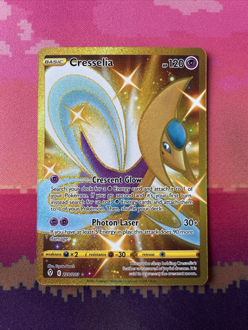 Pokemon Card Cresselia 228/203 Secret Rare Evolving Skies Near Mint