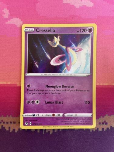 Pokemon Card Cresselia Lost Origin Holo Rare 074/196 Near Mint