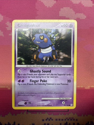 Pokemon Card Croagunk Mysterious Treasures Common 78/123 Near Mint