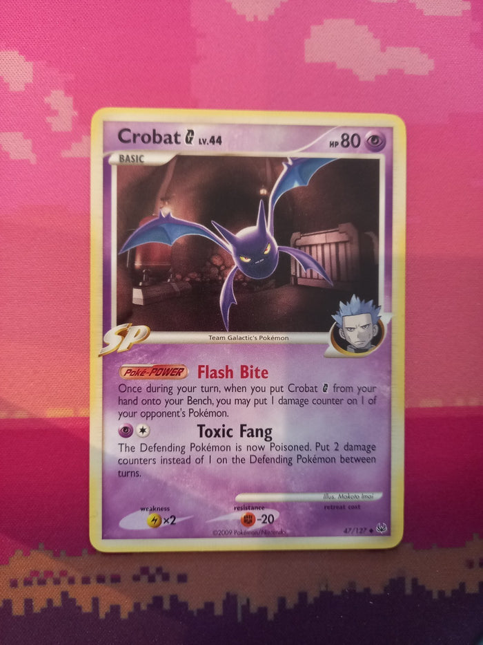 Pokemon Card Crobat Platinum Uncommon 47/127 Near Mint