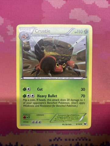 Pokemon Card Crustle Dark Explorers Uncommon 8/108 NM