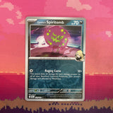 Pokemon Card Cynthia's Spiritomb Destined Rivals Reverse Holo 129/182 Near Mint