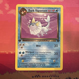 Pokemon Card Dark Vaporeon Team Rocket 1st Edition Uncommon 45/82 Near Mint