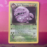 Pokemon Card Dark Weezing Team Rocket 1st Edition Rare 31/82 Near Mint