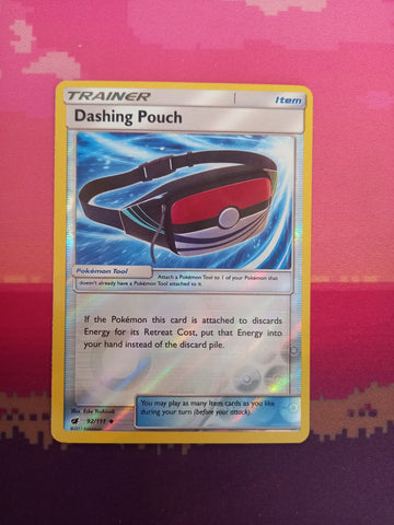 Pokemon Card Dashing Pouch Crimson Invasion Reverse Holo 92/111 Near Mint