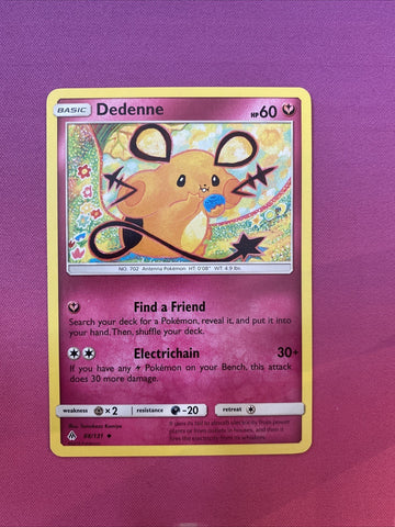 Pokemon Card Dedenne Forbidden Light Uncommon 88/131 Near Mint