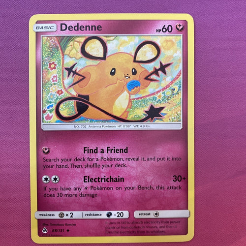 Pokemon Card Dedenne Forbidden Light Uncommon 88/131 Near Mint