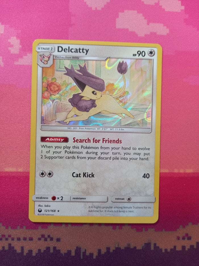 Pokemon Card Delicatty Celestial Storm Holo Rare 121/168 Near Mint