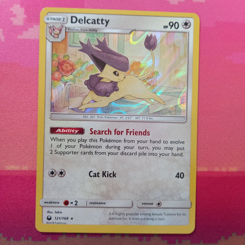 Pokemon Card Delicatty Celestial Storm Holo Rare 121/168 Near Mint