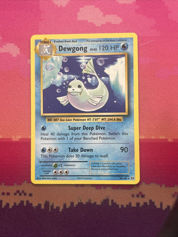 Pokemon Card Dewgong Evolutions Rare 29/108 NM
