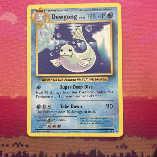 Pokemon Card Dewgong Evolutions Rare 29/108 NM