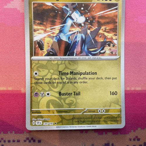 Pokemon Card Dialga Surging Sparks Reverse Holo Rare 135/191 Near Mint