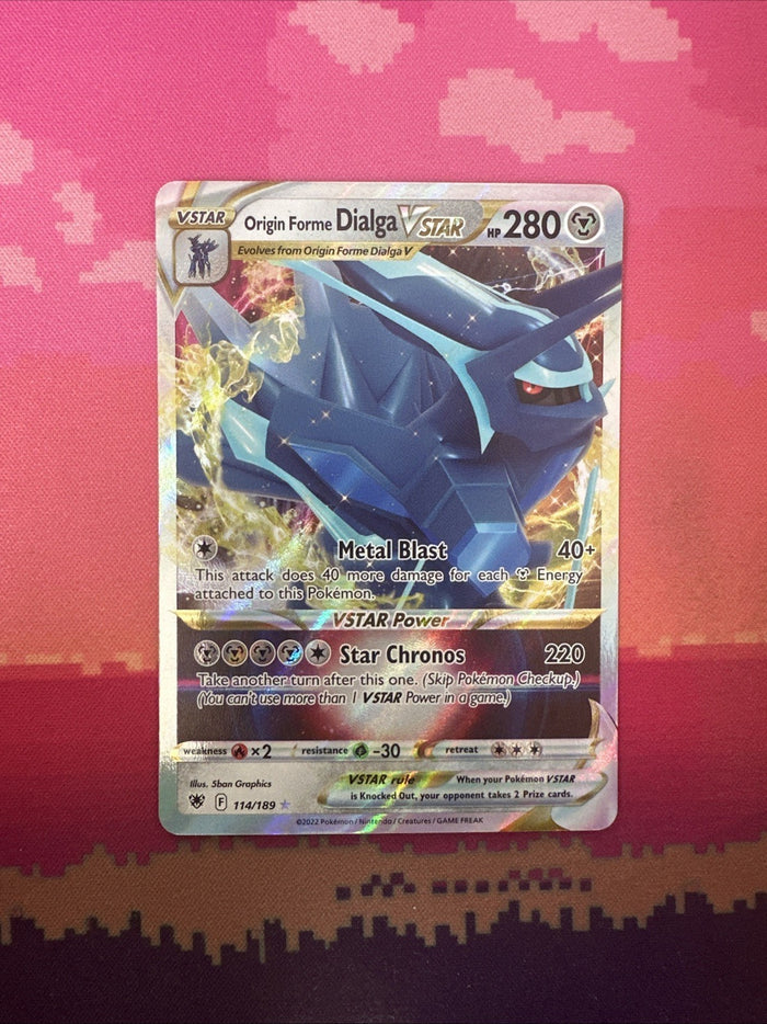 Pokemon Card Dialga VSTAR 114/189 Ultra Rare Astral Radiance Near Mint
