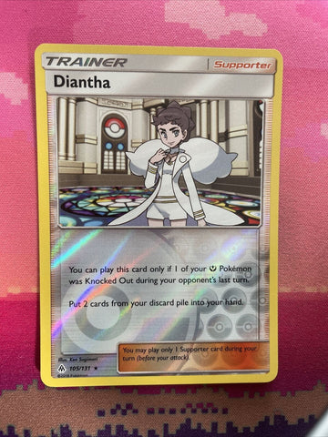 Pokemon Card Diantha Forbidden Light Reverse Holo 105/131 Near Mint
