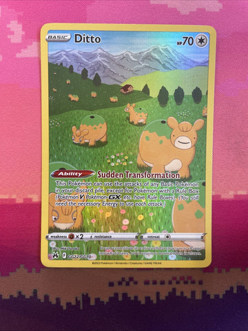 Pokemon Card Ditto GG22/GG70 Galarian Gallery Crown Zenith Near Mint