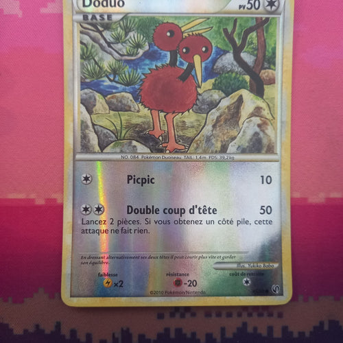 Pokemon Card Doduo Undaunted Reverse Holo Common 45/90 FRENCH Near Mint